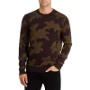 Flash Sale 🔥 HUGO Scubo Cotton Blend Camouflage Relaxed Fit Crewneck Sweater Dark Green ⌛