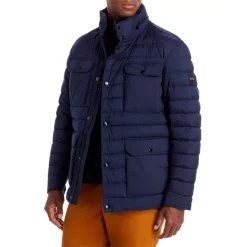 Top 10 🎁 BOSS Devinni Quilted Down Puffer Jacket Dark Blue 🌟