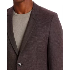 Deals ✔️ HUGO Arti Micro Pattern Extra Slim Fit Suit Jacket Burgundy ❤️ -Hugo Boss Shop unnamed file 396