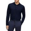 New 😉 BOSS T-Parker 38 Slim Fit Long Sleeve Polo Dark Blue 👍 -Hugo Boss Shop unnamed file 437