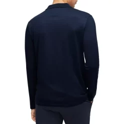 New 😉 BOSS T-Parker 38 Slim Fit Long Sleeve Polo Dark Blue 👍 -Hugo Boss Shop unnamed file 439