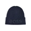 Best deal 🛒 BOSS Hugo Boss Logo Knit Beanie Dark Blue ⌛ -Hugo Boss Shop unnamed file 458