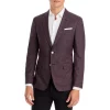 Budget 💯 BOSS Hutson Slim Fit Blazer Burgundy 👍 -Hugo Boss Shop unnamed file 460