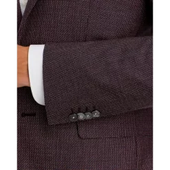 Budget 💯 BOSS Hutson Slim Fit Blazer Burgundy 👍 -Hugo Boss Shop unnamed file 463