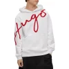 Best Pirce ✔️ HUGO Dokapi Logo Hoodie White 👏 -Hugo Boss Shop unnamed file 466