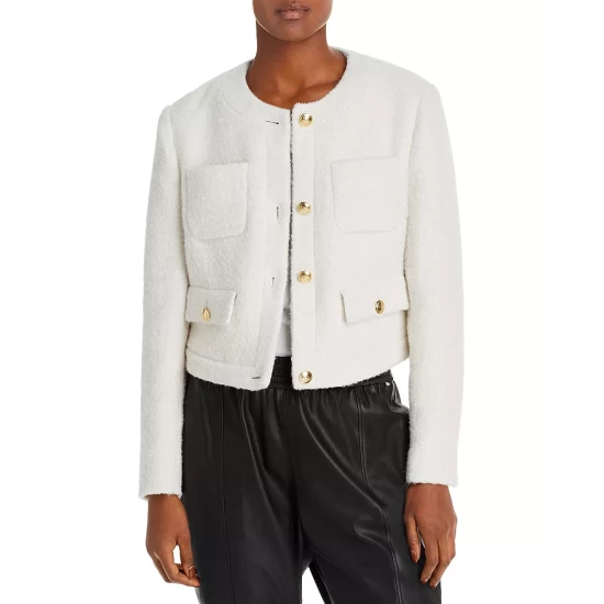 Cheap ⭐ BOSS Janoa Bouclé Jacket Soft Cream ✨ 3 Cheap ⭐ BOSS Janoa Bouclé Jacket Soft Cream ✨
