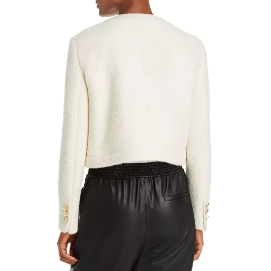 Cheap ⭐ BOSS Janoa Bouclé Jacket Soft Cream ✨ 4 Cheap ⭐ BOSS Janoa Bouclé Jacket Soft Cream ✨ - Image 2