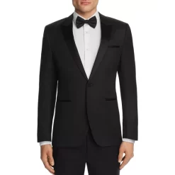 Wholesale 👏 HUGO Astiane Slim Fit Tuxedo Jacket Black 😀