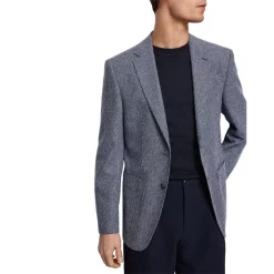 Promo 😍 BOSS Janson Micro Boucle Regular Fit Sport 🧥 Coat Blue 🎁 -Hugo Boss Shop unnamed file 486