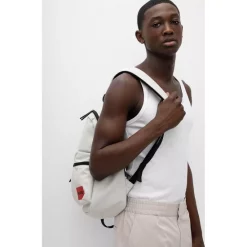 Promo 🛒 BOSS Hugo Boss Ethon 🎒 Backpack Light Beige 😀