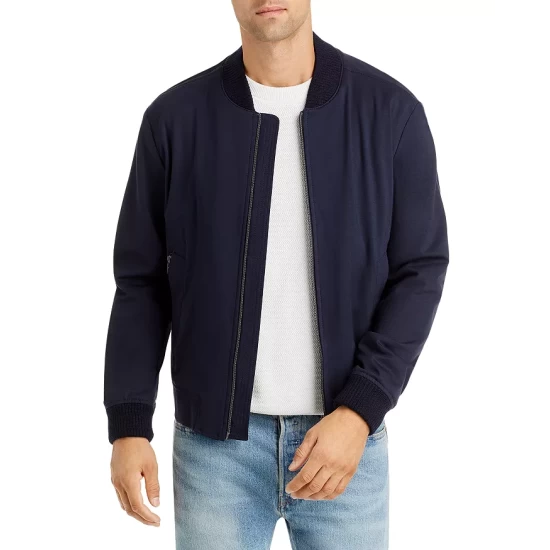 Coupon 💯 BOSS Performance Jersey Slim Fit Bomber Jacket" Navy 😍 3 Coupon 💯 BOSS Performance Jersey Slim Fit Bomber Jacket" Navy 😍