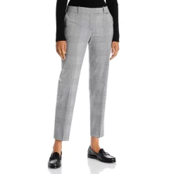 Hugo Boss Shop 6 Top 10 π BOSS Tocane Plaid Straight Ankle Pants Open Blue π₯