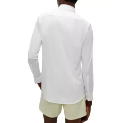 Promo ✔️ HUGO Kenno Slim Fit 👗 Dress 👚 Shirt Open White 🥰 -Hugo Boss Shop unnamed file 545