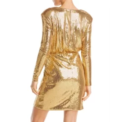 Cheap 🛒 BOSS Epalleta Sequined 👗 Dress Gold 😍 -Hugo Boss Shop unnamed file 547