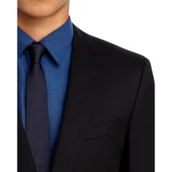 Cheapest 🌟 BOSS Huge/Genius Wool Twill Slim Fit Suit Black 🔔 -Hugo Boss Shop unnamed file 55