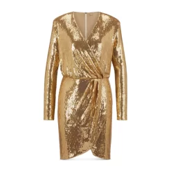 Cheap 🛒 BOSS Epalleta Sequined 👗 Dress Gold 😍 -Hugo Boss Shop unnamed file 550
