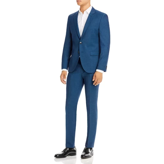 Flash Sale ✨ HUGO Arti & Hesten Petrol Blue Textured Extra Slim Fit Suit Separates Turquoise/aqua 🎁 3 Flash Sale ✨ HUGO Arti & Hesten Petrol Blue Textured Extra Slim Fit Suit Separates Turquoise/aqua 🎁