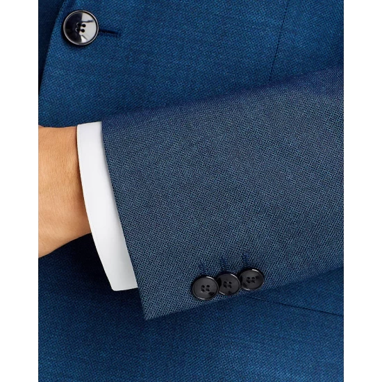 Flash Sale ✨ HUGO Arti & Hesten Petrol Blue Textured Extra Slim Fit Suit Separates Turquoise/aqua 🎁 7 Flash Sale ✨ HUGO Arti & Hesten Petrol Blue Textured Extra Slim Fit Suit Separates Turquoise/aqua 🎁 - Image 5