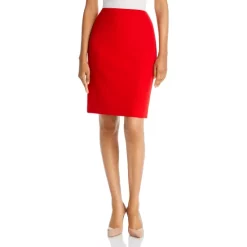 Hugo Boss Shop 30 Best deal βοΈ BOSS Vikena Pencil π Skirt Burnt Red βοΈ