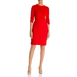 Best deal ✔️ BOSS Vikena Pencil 👗 Skirt Burnt Red ✔️ -Hugo Boss Shop unnamed file 560