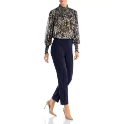 Cheap ⌛ BOSS Inada Stand Collar Blouse Black Fantasy 🤩 -Hugo Boss Shop unnamed file 565