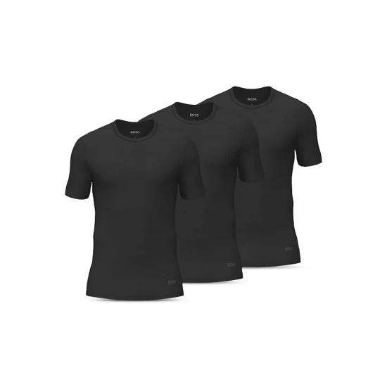 Cheapest โจ BOSS Cotton Logo Graphic Tees, Pack Of 3 Black ๐ 2 Cheapest โจ BOSS Cotton Logo Graphic Tees, Pack Of 3 Black ๐