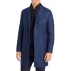 Best Pirce ⌛ HUGO Milogan Wool Blend Textured Slim Fit 🧥 Coat Navy 🔥 -Hugo Boss Shop unnamed file 59