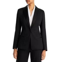 Wholesale 😉 BOSS One-Button Tuxedo Blazer Black 🌟