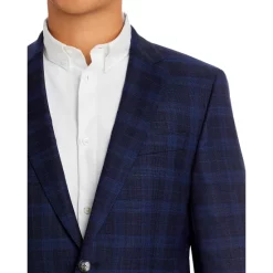Discount ✔️ BOSS H-HUGE Plaid Slim Fit Suit Blue 🔔 -Hugo Boss Shop unnamed file 632