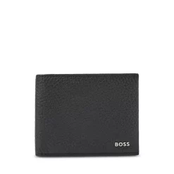 Deals 👍 BOSS Hugo Boss Crosstown Leather Wallet Black ✔️