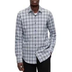 Hot Sale ✔️ BOSS Cotton Blend Glen Check Sharp Fit 👗 Dress 👕 Shirt Green 👏 -Hugo Boss Shop unnamed file 672