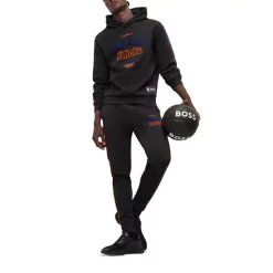 Best Pirce 💯 BOSS New York Knicks SlamDunk2_4_NBA 1023 Cotton Blend Logo Print Regular Fit Joggers Black 🔔 -Hugo Boss Shop unnamed file 690