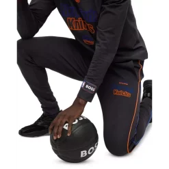 Best Pirce 💯 BOSS New York Knicks SlamDunk2_4_NBA 1023 Cotton Blend Logo Print Regular Fit Joggers Black 🔔 -Hugo Boss Shop unnamed file 693