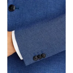 Deals 🎉 HUGO Arti & Hesten Tonal Micro Check Extra Slim Fit Suit Separates Turquoise/aqua ✨ -Hugo Boss Shop unnamed file 761