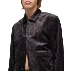 Brand new 🌟 HUGO Hayson Leopard Print Jacket Black 👏 -Hugo Boss Shop unnamed file 768
