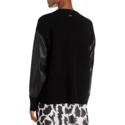 Coupon 🔥 BOSS Fanalian Mixed Media Sweater Black 🔔 -Hugo Boss Shop unnamed file 775