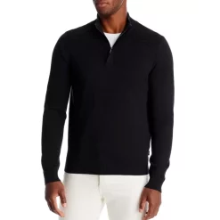 Brand new 🌟 BOSS Lorman Quarter Zip Sweater - 100% Exclusive Black 🎁 -Hugo Boss Shop unnamed file 8