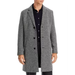 Outlet 🧨 HUGO Malte 🧥 Coat Charcoal 😀