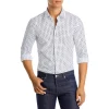 Best reviews of 😀 BOSS Roan Slim Fit Geometric Print Long Sleeve 👚 Shirt White/turquoise Aqua ⌛ -Hugo Boss Shop unnamed file 831