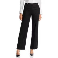 Hugo Boss Shop 46 Best deal π BOSS Wool Tackea Wide-Leg Tuxedo Pants Black β¨