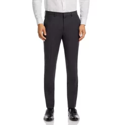 Promo ✨ HUGO BOSS Hesten Stretch Wool Extra Slim Fit Suit Pants Charcoal 😉 -Hugo Boss Shop unnamed file 852