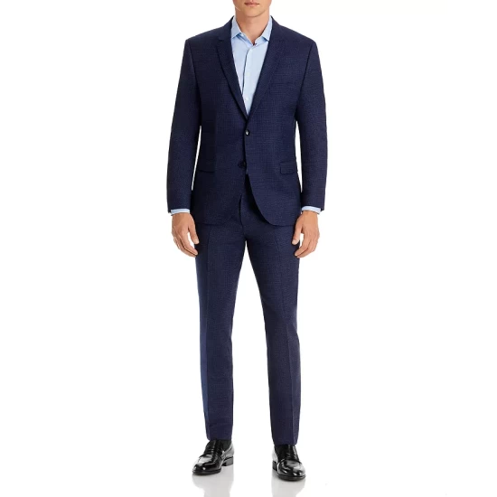 Deals โ HUGO Hesten Textured Weave Slim Fit Suit Pants Dark Blue ๐คฉ 4 Deals โ HUGO Hesten Textured Weave Slim Fit Suit Pants Dark Blue ๐คฉ - Image 2