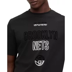 Deals ⌛ BOSS Brooklyn Nets 🏀 Basketball Graphic Tee Black ✔️ -Hugo Boss Shop unnamed file 937