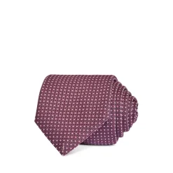 Cheapest 🛒 BOSS Micro Dot Grid Skinny Tie Red ⌛