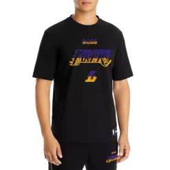 Cheapest 👏 BOSS Lakers 🏀 Basketball Graphic Tee Black 🔔 -Hugo Boss Shop unnamed file 945