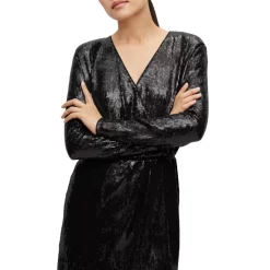 New 🎁 BOSS Epalleta Sequined 👗 Dress Black 😉 -Hugo Boss Shop unnamed file 949