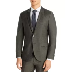 Deals 🎉 HUGO Arti Olive Twill Extra Slim Fit Suit Jacket Beige/khaki 🥰