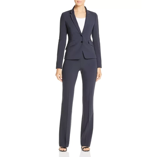 Brand new โจ BOSS Tulea Fundamental Side-Zip Bootcut Pants Navy ๐ 4 Brand new โจ BOSS Tulea Fundamental Side-Zip Bootcut Pants Navy ๐ - Image 2