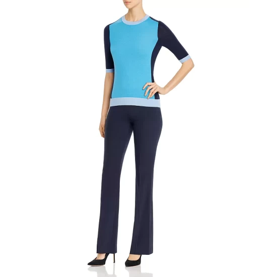 Brand new โจ BOSS Tulea Fundamental Side-Zip Bootcut Pants Navy ๐ 7 Brand new โจ BOSS Tulea Fundamental Side-Zip Bootcut Pants Navy ๐ - Image 5